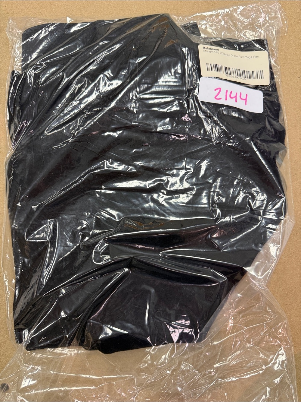 New Betabrand Black Straight Classic Dress Pant Yoga Pants 1X